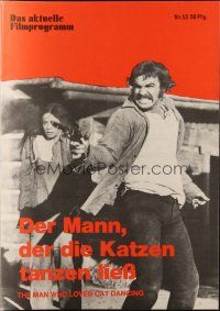 3a0397 MAN WHO LOVED CAT DANCING German program '74 different images of Burt Reynolds & Sarah Miles