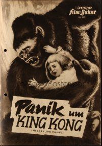 3a0407 MIGHTY JOE YOUNG German program '50 first Ray Harryhausen, great different images + art!