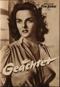 3a0427 OUTLAW German program '51 different images of sexy Jane Russell & Jack Buetel, Howard Hughes