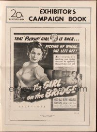 3a0880 GIRL ON THE BRIDGE pressbook '51 bad girl Beverly Michaels is man-bait... and murder!
