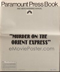 3a0973 MURDER ON THE ORIENT EXPRESS pressbook '74 Agatha Christie mystery directed by Sidney Lumet!