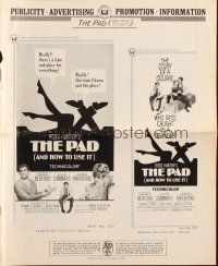 3a1001 PAD pressbook '66 Ross Hunter, Shaffer play about a square who gets caught in a triangle!