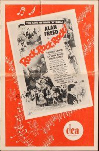 3a1040 ROCK ROCK ROCK pressbook '56 Alan Freed, Chuck Berry, Connie Francis & Bo Diddley!