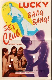 3a1063 SEX CLUB INTERNATIONAL pressbook '67 directed by Barry Mahon, Lucky Bang Bang!