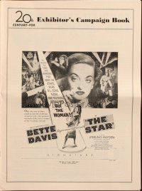 3a1092 STAR pressbook '53 Hollywood actress Bette Davis holding Oscar in the spotlight!