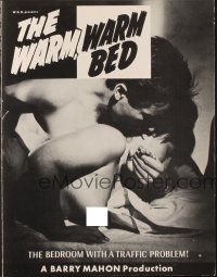 3a1181 WARM, WARM BED pressbook '68 Barry Mahon, the bedroom with a traffic problem!