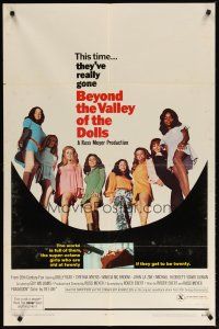 3b067 BEYOND THE VALLEY OF THE DOLLS 1sh '70 Russ Meyer's girls who are old at twenty!