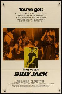 3b079 BILLY JACK 1sh '71 Tom Laughlin, Delores Taylor, most unusual boxoffice success ever!