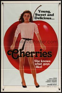 3b152 CHERRIES 1sh '70s young, sweet and delicious, she knows what guys like!
