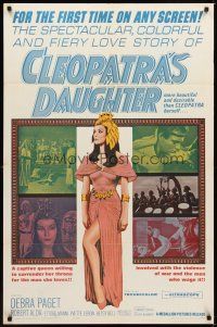 3b162 CLEOPATRA'S DAUGHTER 1sh '63 Il Sepolcro dei re, great art of sexy Debra Paget!