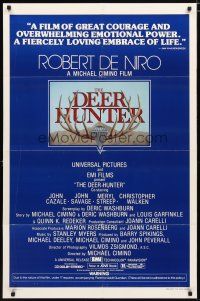 3b207 DEER HUNTER 1sh '78 directed by Michael Cimino, Robert De Niro, Christopher Walken