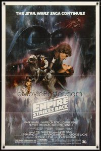3b250 EMPIRE STRIKES BACK 1sh '80 Lucas, classic Gone With The Wind style art by Roger Kastel!