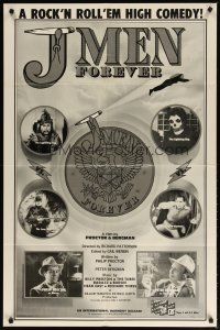 3b444 J-MEN FOREVER 1sh '79 a rock & roll 'em high comedy, wacky marijuana images!