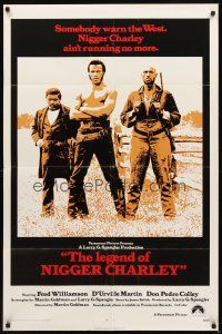 3b470 LEGEND OF NIGGER CHARLEY int'l 1sh '72 slave to outlaw Fred Williamson ain't running no more!