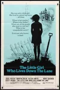 3b480 LITTLE GIRL WHO LIVES DOWN THE LANE 1sh '77 Jodie Foster has an unspeakable secret!