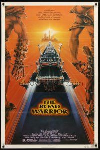 3b501 MAD MAX 2: THE ROAD WARRIOR 1sh '82 Mel Gibson returns as Mad Max, art by Commander!