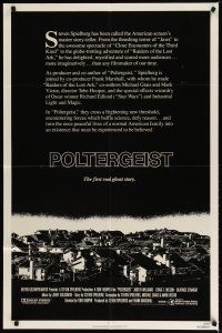 3b636 POLTERGEIST int'l 1sh '82 Tobe Hooper & Steven Spielberg, the first real ghost story!