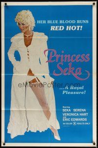 3b652 PRINCESS SEKA 1sh '80 her blue blood runs red hot, a royal pleasure!