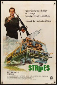 3b804 STRIPES style A int'l 1sh '81 Ivan Reitman classic military comedy, Bill Murray wants YOU!