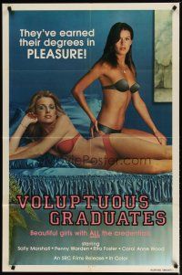 3b940 VOLUPTUOUS GRADUATES 1sh '80s they've earned their degrees in PLEASURE!