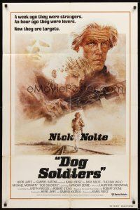 3b960 WHO'LL STOP THE RAIN int'l advance 1sh '78 artwork of Nick Nolte & Tuesday Weld by Tom Jung!
