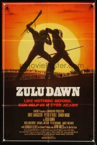 3b999 ZULU DAWN 1sh '79 Burt Lancaster, Peter O'Toole, African adventure, Topazio artwork!