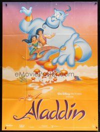 3c315 ALADDIN French 1p '92 classic Walt Disney Arabian fantasy cartoon!
