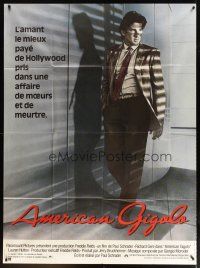 3c319 AMERICAN GIGOLO French 1p '80 male prostitute Richard Gere is being framed for murder!