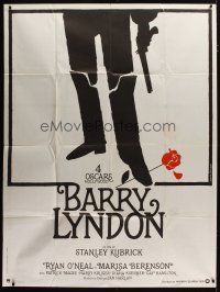 3c327 BARRY LYNDON French 1p '76 Stanley Kubrick, historical romantic war melodrama, Bourduge art!