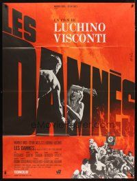 3c369 DAMNED French 1p '70 Luchino Visconti's La caduta degli dei, different Mascii art!
