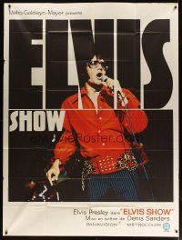 3c390 ELVIS: THAT'S THE WAY IT IS French 1p '70 great image of Presley singing on stage!