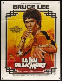 3c423 GAME OF DEATH French 1p '79 cool kung fu art of Bruce Lee by Jean Mascii & Rene Ferracci!