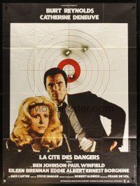 3c458 HUSTLE French 1p '76 Robert Aldrich, Burt Reynolds & sexy Catherine Deneuve by target!