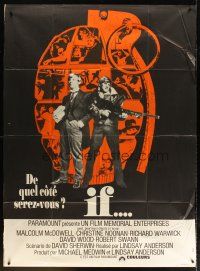 3c460 IF French 1p '69 Malcolm McDowell, different grenade image, directed by Lindsay Anderson!