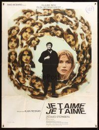 3c469 JE T'AIME JE T'AIME French 1p '68 Alain Resnais, art of Rich & Georges-Picot by Ferracci!