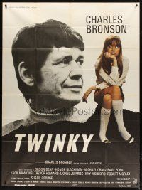 3c499 LOLA French 1p '70 sexy teen Susan George & almost 40 Charles Bronson, Twinky!
