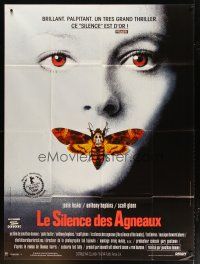 3c598 SILENCE OF THE LAMBS French 1p '90 great image of Jodie Foster with moth over mouth!