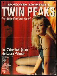3c639 TWIN PEAKS: FIRE WALK WITH ME French 1p '92 David Lynch, Kyle McLachlan, sexy Sheryl Lee!