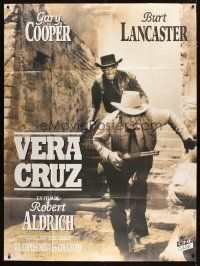 3c641 VERA CRUZ French 1p R00s different close up of cowboys Gary Cooper & Burt Lancaster!