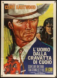 3c163 COOGAN'S BLUFF Italian 1p '68 different art of Clint Eastwood in New York City, Don Siegel!