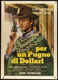 3c181 FISTFUL OF DOLLARS Italian 1p R76 Sergio Leone's Per un Pugno di Dollari, Eastwood by Casaro