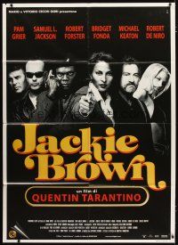 3c205 JACKIE BROWN Italian 1p '97 Quentin Tarantino, Pam Grier, Samuel L. Jackson, De Niro, Fonda