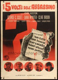 3c220 LIST OF ADRIAN MESSENGER Italian 1p '63 John Huston directs 5 heavily disguised great stars!