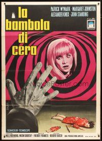 3c256 PSYCHOPATH Italian 1p '66 Robert Bloch, cool different horror art by Enzo Nistri!