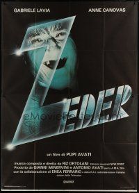 3c093 REVENGE OF THE DEAD Italian 2p '84 Pupi Avati's Zeder, cool art, a different zombie movie!