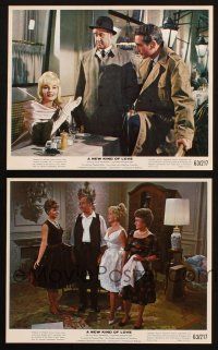 3d970 NEW KIND OF LOVE 2 color 8x10 stills '63 Paul Newman loves Joanne Woodward, Eva Gabor!