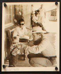 3d678 BIG COUNTRY 5 8x10 stills '59 candids of Wyler, Peck & Heston & Simmons clowning w/ child!