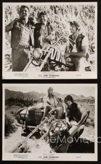 3d736 C.C. & COMPANY 4 8x10 stills '70 great images of Joe Namath on motorcycle, biker gang!