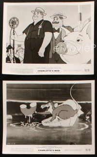 3d825 CHARLOTTE'S WEB 3 8x10 stills '73-R74 cool images of E.B. White's classic cartoon, Wilbur!
