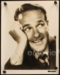 3d914 CHICK CHANDLER 2 8x10 stills '40s great super close up and seated portrait of the actor!